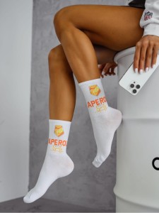 SKARPETY DAMSKIE WZORZYSTE 37/41 [APEROL]