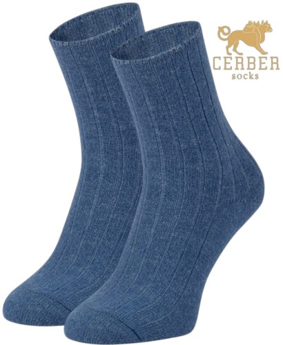 SKARPETY Z WEŁNY JAGNIĘCEJ [JEANS]