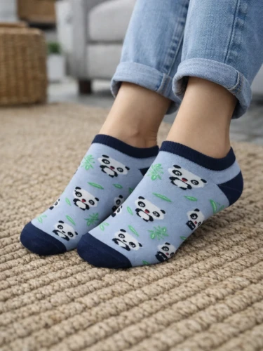 STOPKI DAMSKIE WZORZYSTE 37/41 [PANDY]