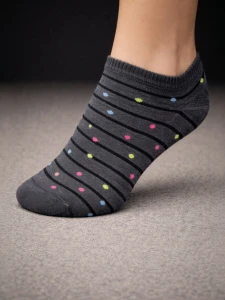 STOPKI DAMSKIE WZORZYSTE 37/41 [KROPKI PASKI]