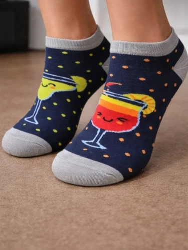 STOPKI DAMSKIE WZORZYSTE 37/41 [DRINK]
