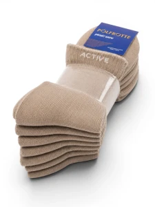 SKARPETY PÓŁFROTTE 5-PAK – BEŻ / WZÓR