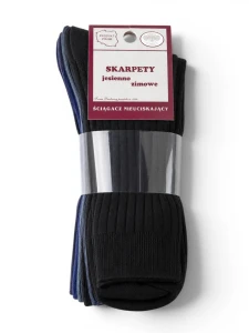 SKARPETY GARNITUROWE JESIENNO-ZIMOWE 5-PAK - MIX CIEMNY