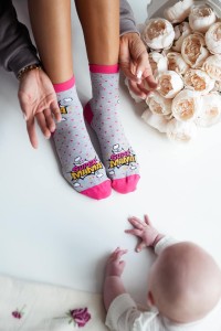 SKARPETY DAMSKIE WZORZYSTE 37/41 [SUPER MAMA]
