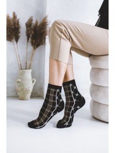 SKARPETY DAMSKIE WZORZYSTE 37/41 [FASHION KRATA]