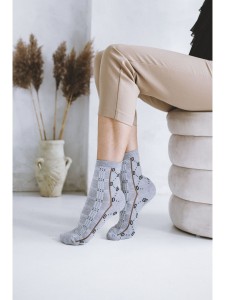 SKARPETY DAMSKIE WZORZYSTE 37/41 [FASHION KRATA]