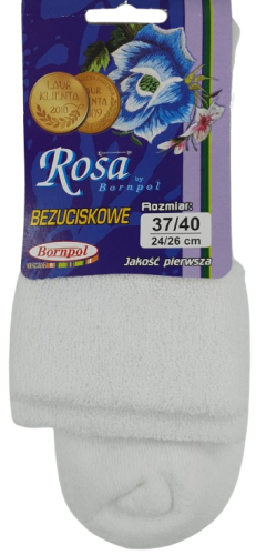 SKARPETY BEZUCISKOWE ROSA [BIAŁY]