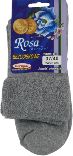 SKARPETY BEZUCISKOWE ROSA [ŚREDNI SZARY]