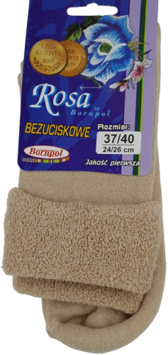 SKARPETY BEZUCISKOWE ROSA [JASNY BEŻ]