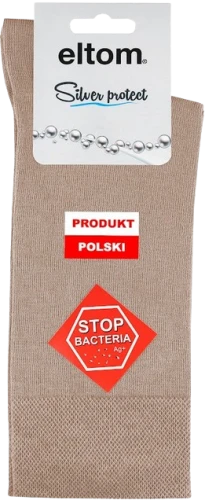 SKARPETY MĘSKIE JONY SREBRA [BEŻ]
