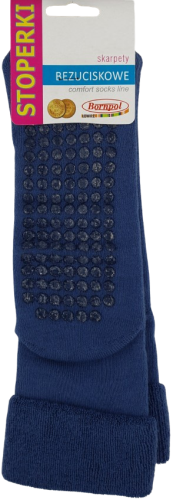 SKARPETY FROTTE BEZUCISKOWE STOPERKI [JEANS]