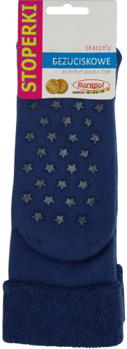 SKARPETY FROTTE BEZUCISKOWE STOPERKI [JEANS]