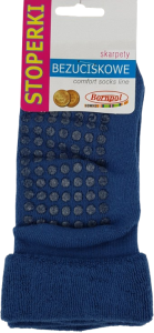 SKARPETY DZIECIĘCE FROTTE BEZUCISKOWE STOPERKI [JEANS]