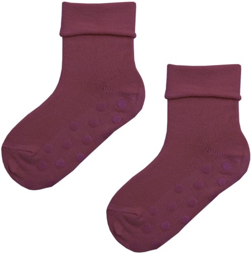 SKARPETY NIEMOWLĘCE ORGANICZNE ABS [BORDO]