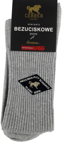 SKARPETY BEZUCISKOWE MĘSKIE [JASNY MELANŻ]