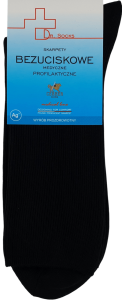 SKARPETY BEZUCISKOWE MEDYCZNE PROFILAKTYCZNE [CZARNY]
