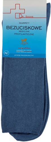 SKARPETY BEZUCISKOWE MEDYCZNE PROFILAKTYCZNE [JEANS]