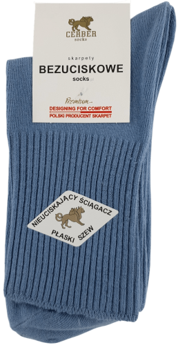 SKARPETY BEZUCISKOWE DAMSKIE [JEANS]