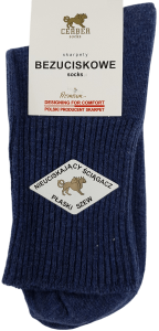 SKARPETY BEZUCISKOWE DAMSKIE [JEANS MELANŻ]