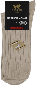 SKARPETY BEZUCISKOWE COMFORTLINE [BEŻ]