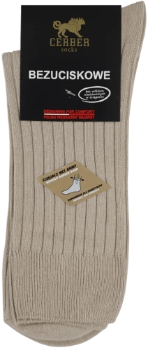 SKARPETY BEZUCISKOWE COMFORTLINE [BEŻ]