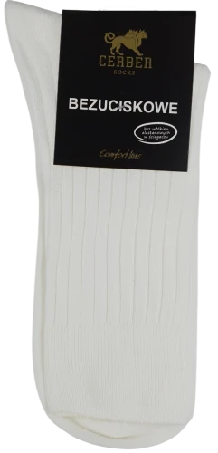 SKARPETY BEZUCISKOWE COMFORTLINE [BIAŁY]