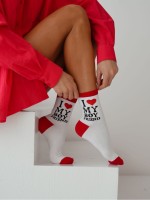 SKARPETY DAMSKIE WZORZYSTE 37/41 [I LOVE MY BOYFRIEND] 
