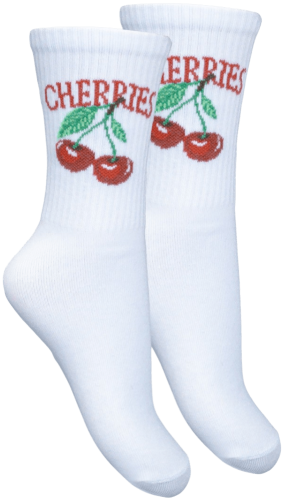 SKARPETY DZIECIĘCE WZORZYSTE [CHERRIES]