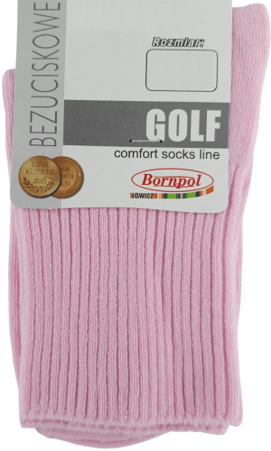 SKARPETY BEZUCISKOWE GOLF [RÓŻ]