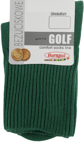 SKARPETY BEZUCISKOWE GOLF [ZIELEŃ BUTELKOWA]