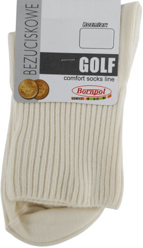 SKARPETY BEZUCISKOWE GOLF [ECRU]