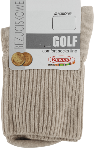 SKARPETY BEZUCISKOWE GOLF [BEŻ]