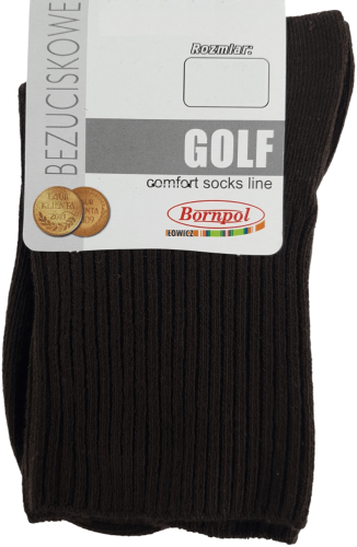 SKARPETY BEZUCISKOWE GOLF [BRĄZ]