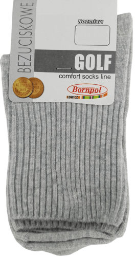 SKARPETY BEZUCISKOWE GOLF [JASNY MELANŻ]