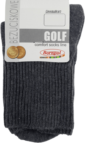 SKARPETY BEZUCISKOWE GOLF [CIEMNY MELANŻ]